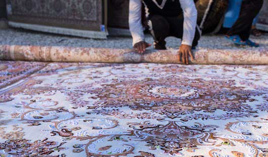 روش اصولی لول کردن قالی در قالیشویی کامرانیه  
